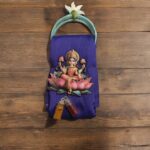 Silk cotton blouse bit with Bangle Kumkum packing