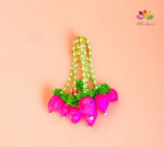 Lotus bud pearl hanging-set of 10