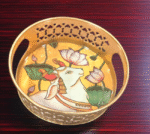 Pichwai Round Metal Tray