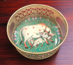Pichwai Round Metal Tray - Image 2