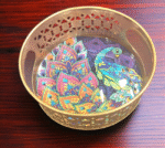 Pichwai Round Metal Tray - Image 8
