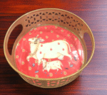 Pichwai Round Metal Tray - Image 5