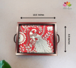 Elegant Peacock Tray