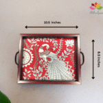 Elegant Peacock Tray