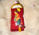 Silk cotton blouse bit with Bangle Baby Shower Kumkum packing - Image 3