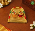 Gold finish muram kumkum holder