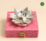 Lotus diya with resin base