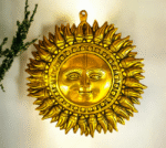 Brass Super fine sun face wall hanging - 10 inches - Image 2