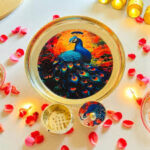 Peacock Brass Tray  - Small - Image 4