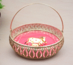 German Silver Basket with handle - Image 3