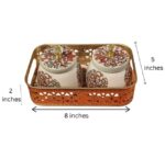 Metal Oval Tray with matching Twin Jars - Image 3