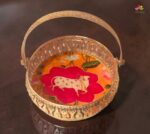 German Silver Pichwai Basket