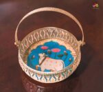 German Silver Pichwai Basket - Image 3