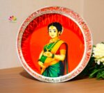 German Silver Baby Shower Seemantham Tray