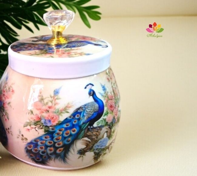 dry fruit box Peacock dry fruit box - Image 1