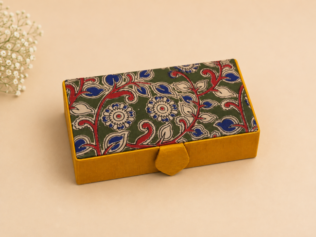 Kalamkari Rectangle Jewellery Box - Image 5