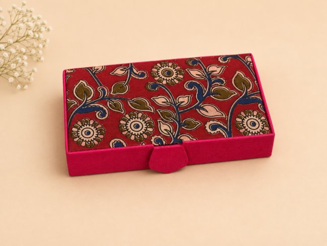 Kalamkari Rectangle Jewellery Box - Image 6