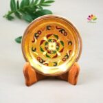 Golden Meenakari Plate