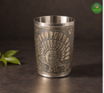 peacock oxidised meenakari glass