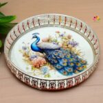 Peacock German Silver Tray