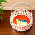 German Silver Pichwai Basket