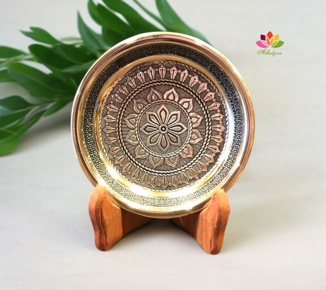 plate (2) Meenakari Oxidize Plate - Image 1