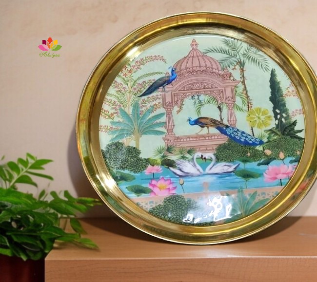 plate Brass Peacock Plate - Image 1