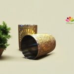 Peacock Oxidized Steel Glass