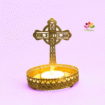 Jesus Cross Shadow Candle