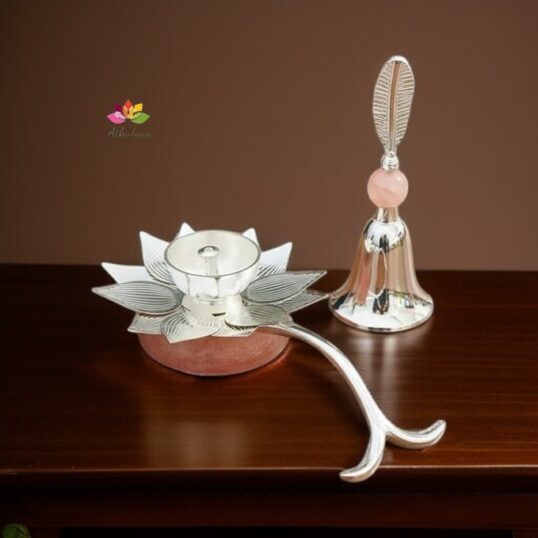 Lotus Diya With Bell