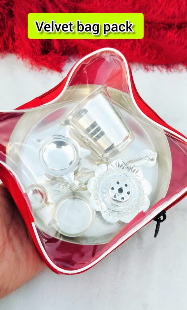 German Silver Pooja Set - Image 4