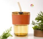 Glass Sipper Mug with Lid - Image 2