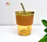 Glass Sipper Mug with Lid