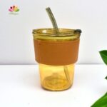 Glass Sipper Mug with Lid