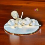 German silver banana leaf design Dinner set