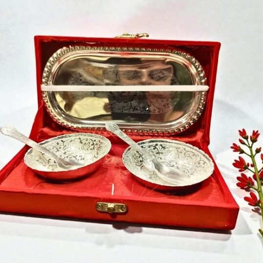 German Silver Twin bowl for return gifts