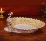 German Silver Peacock Platter - Image 2