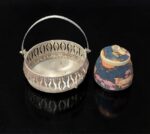 Silver Finish basket and Pichwai Jar Combo - Image 4