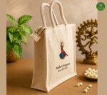 Bharatnatyam Dancer Print Jute bag - Image 2
