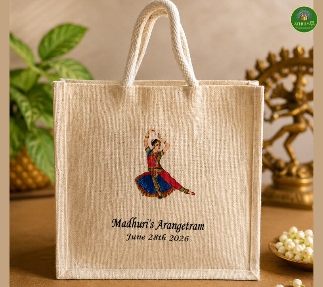 Bharatnatyam jute bag