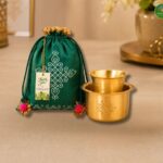 Aaradhya Brass Kolam Davara set Potli combo