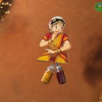 Bharatnatyam Dancer Haldi kumkum holder