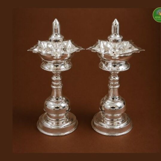 German silver lamp