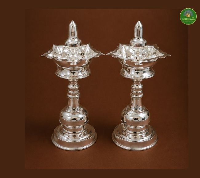 German silver lamp