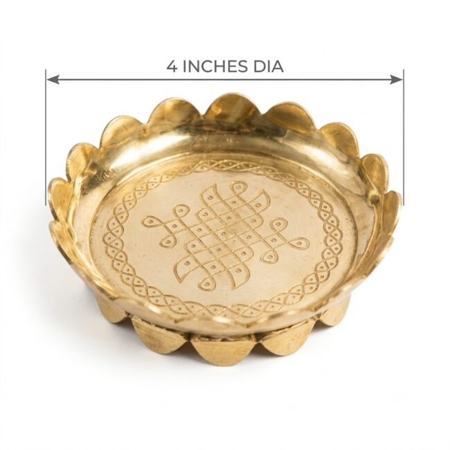 Brass Lotus Peedam - Image 3