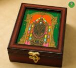 Balaji reverse glass painting jewel box