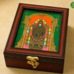 Balaji reverse glass painting jewel box