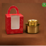 Kolam Brass Davara tumbler in Gift Box