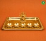 Varahi Pancha Deepa Brass Set
