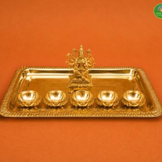 Varahi Pancha Deepa Brass Set